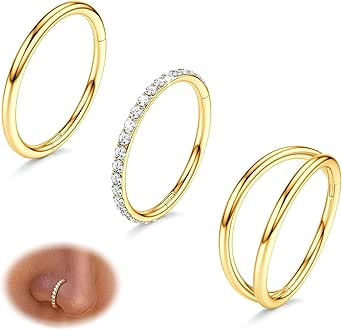 Acquista 10 Pezzi In Acciaio Chirurgico Piercing Per Labbra In Oro - Foto 5