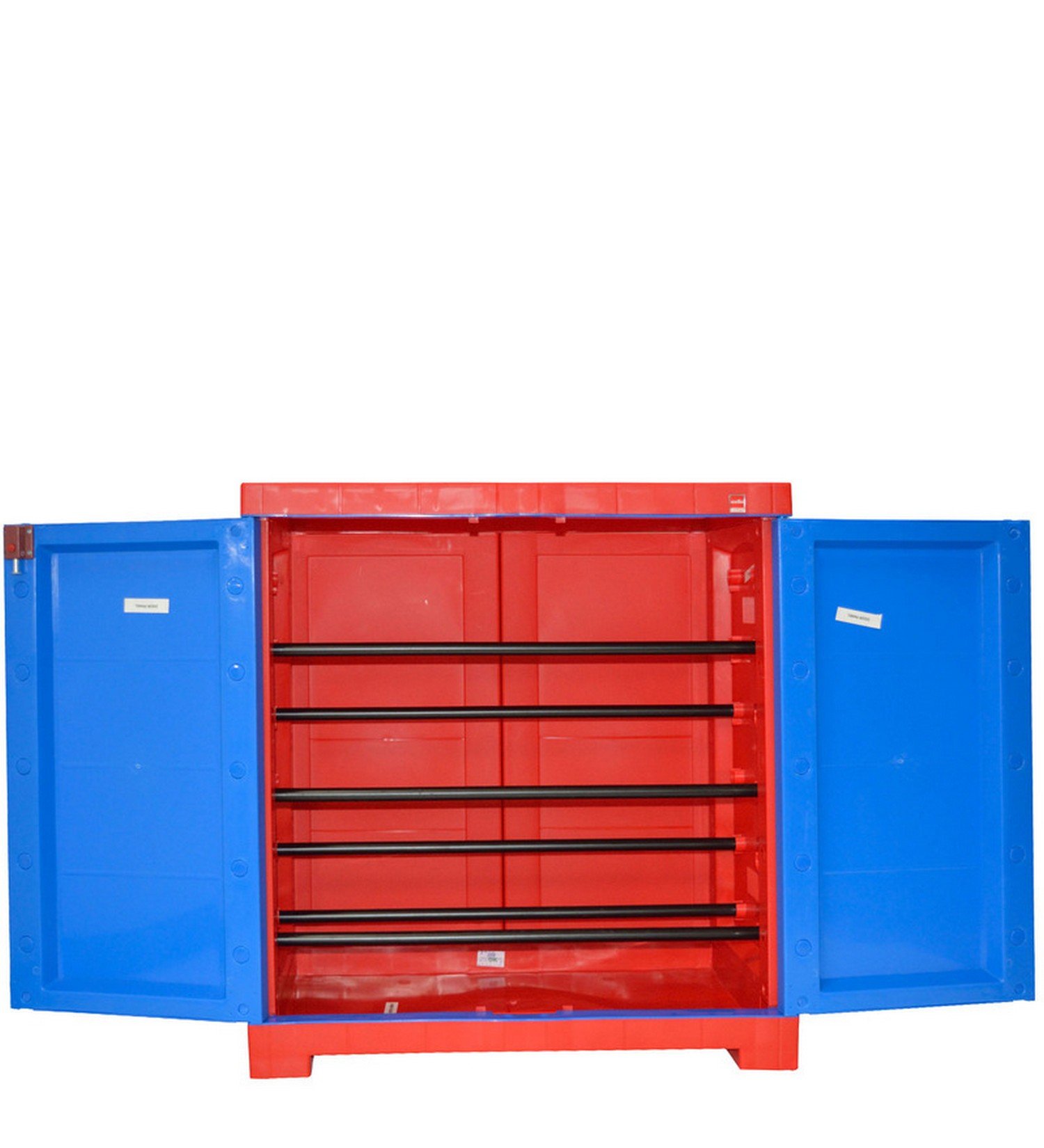 Buy Cello Novelty Compact Plastic Shoe Rack(Red and Blue) Online