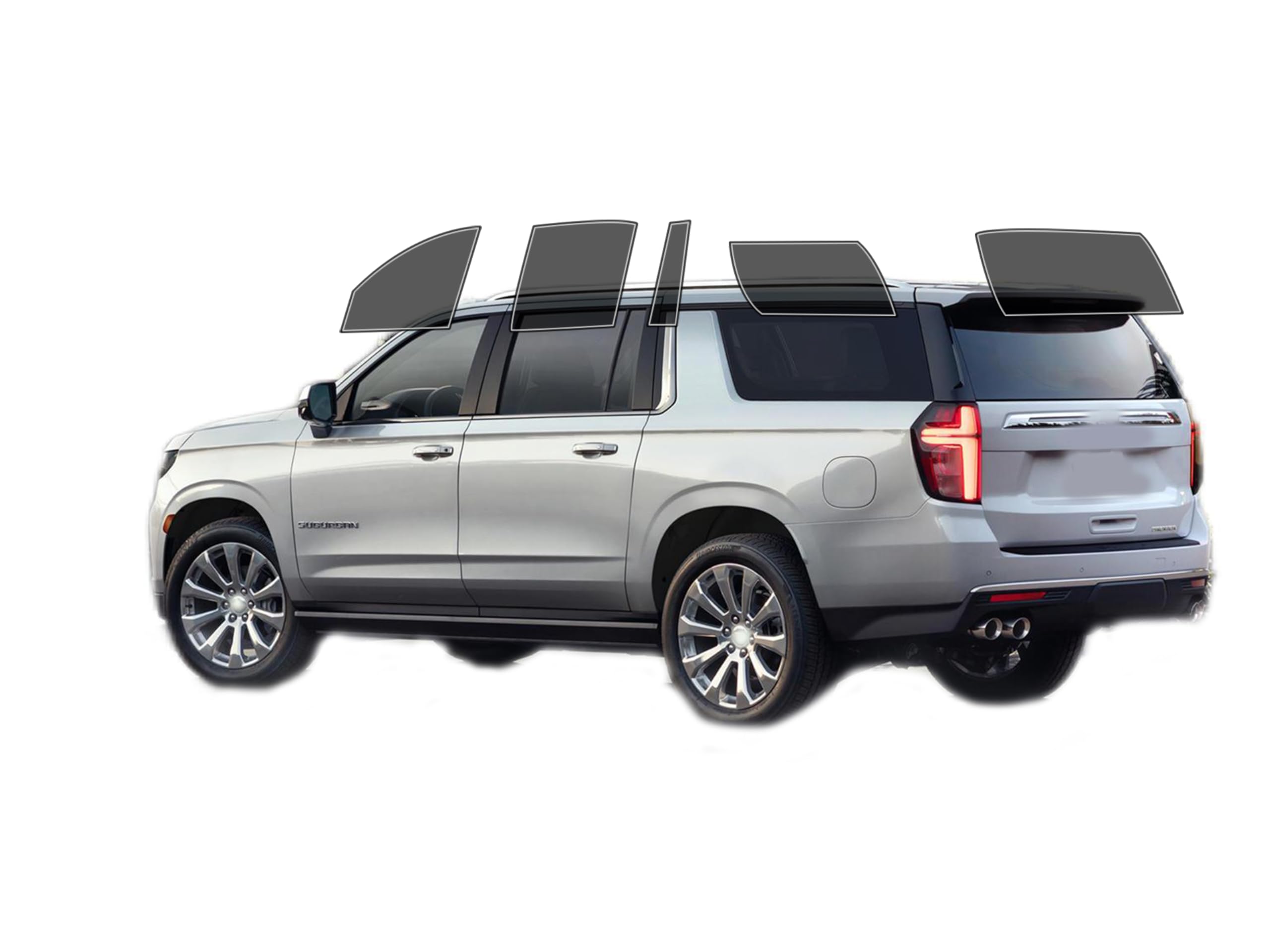 AUTOTEK Precut Windows Tint Film All Sides Cars Sun Blocking Protection Privacy Anti Shatter Glass 2 Ply Film Any Tint Shade kit for Chevrolet Suburban 2021-2023