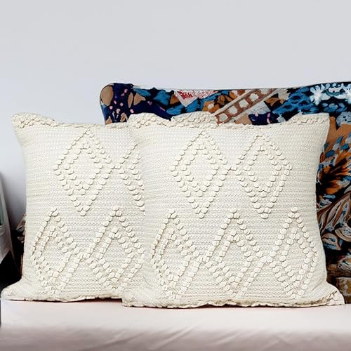 Miniatura 2 de Juego de 2 fundas de almohada decorativas de 12 x 20 pulgadas, modernas, decorativas, lumbar, estilo bohemio, estilo campestre, para decoración de