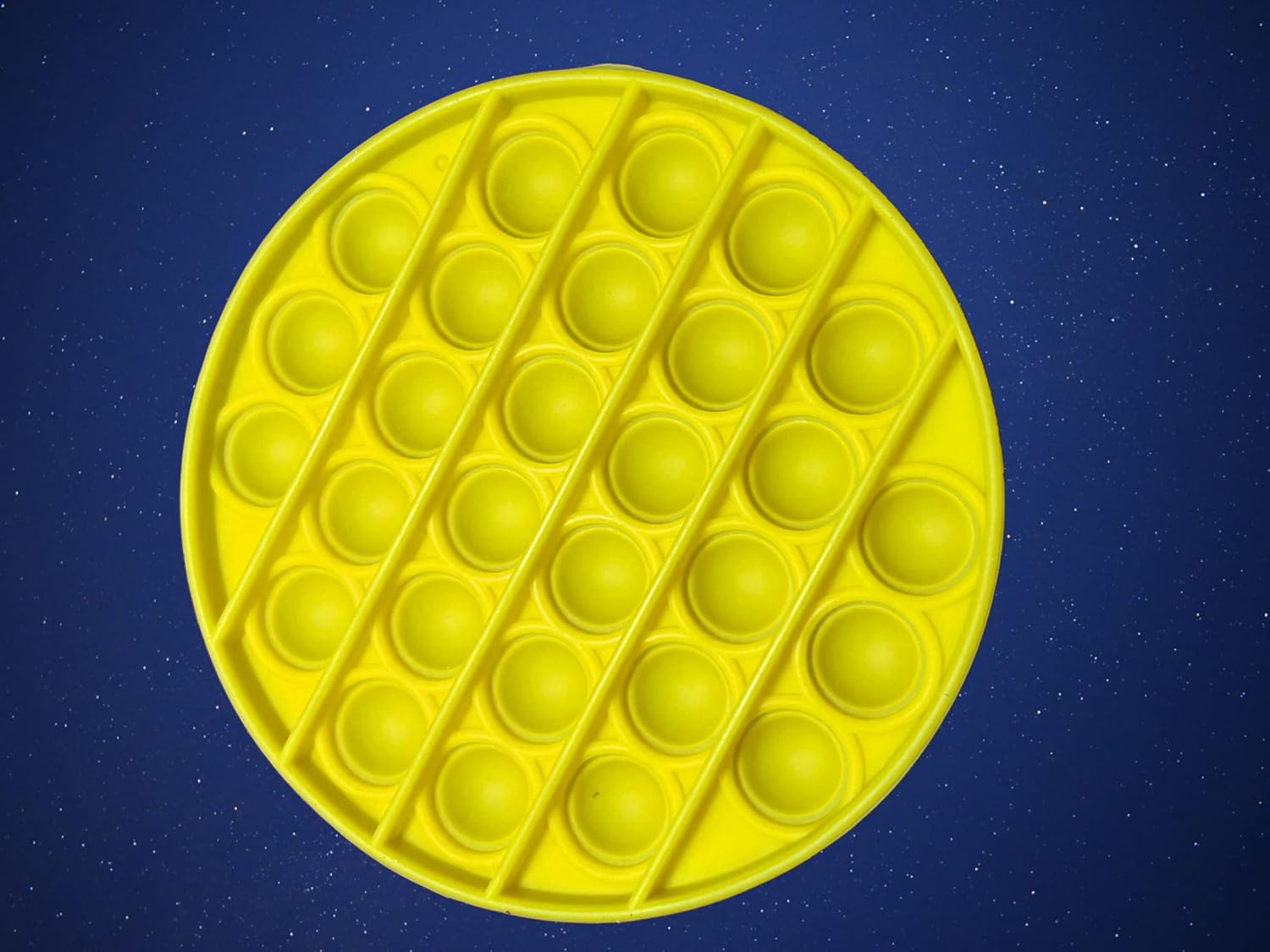 Chuckle & Roar Pop It! The Original Take Anywhere Bubble Popping Fidget and Sensory Game, Yellow, 1 - 120