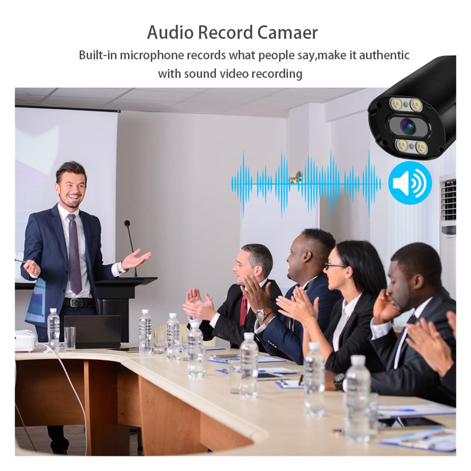 Zestaw 4K 8MP 32CH/16CH POE IP NVR Z Systemem Audio Cctv Out Door Wykrywanie Ludzi Kolor Noktowizor Kamer Monitorujących Dobra Jakość Obrazu(None,32CH 24 4K Camera)