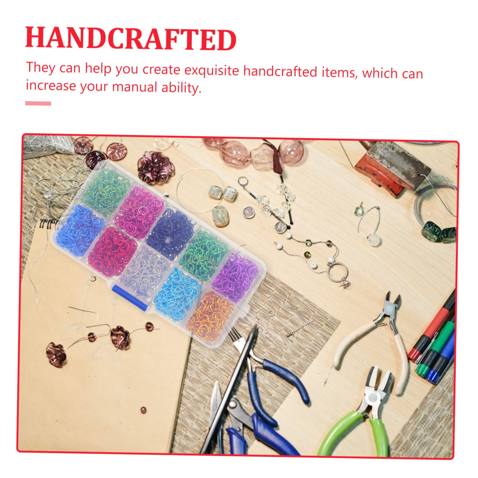 SEWACC 500piezas Anillos De Abiertos Para Manualidades De Joyería Perfectos Para Pulseras y Accesorios