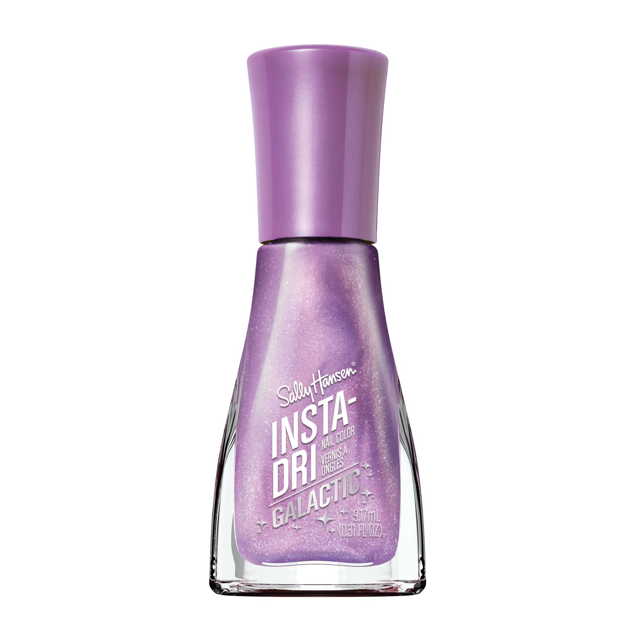 Sally HansenInsta-Dri Galactic Nail Polish | Quick Dry, Long Lasting, Streak-Free Shine | Sheer, Shimmery | 111 Inter-Stellar | Celestial Lilac Nail Color