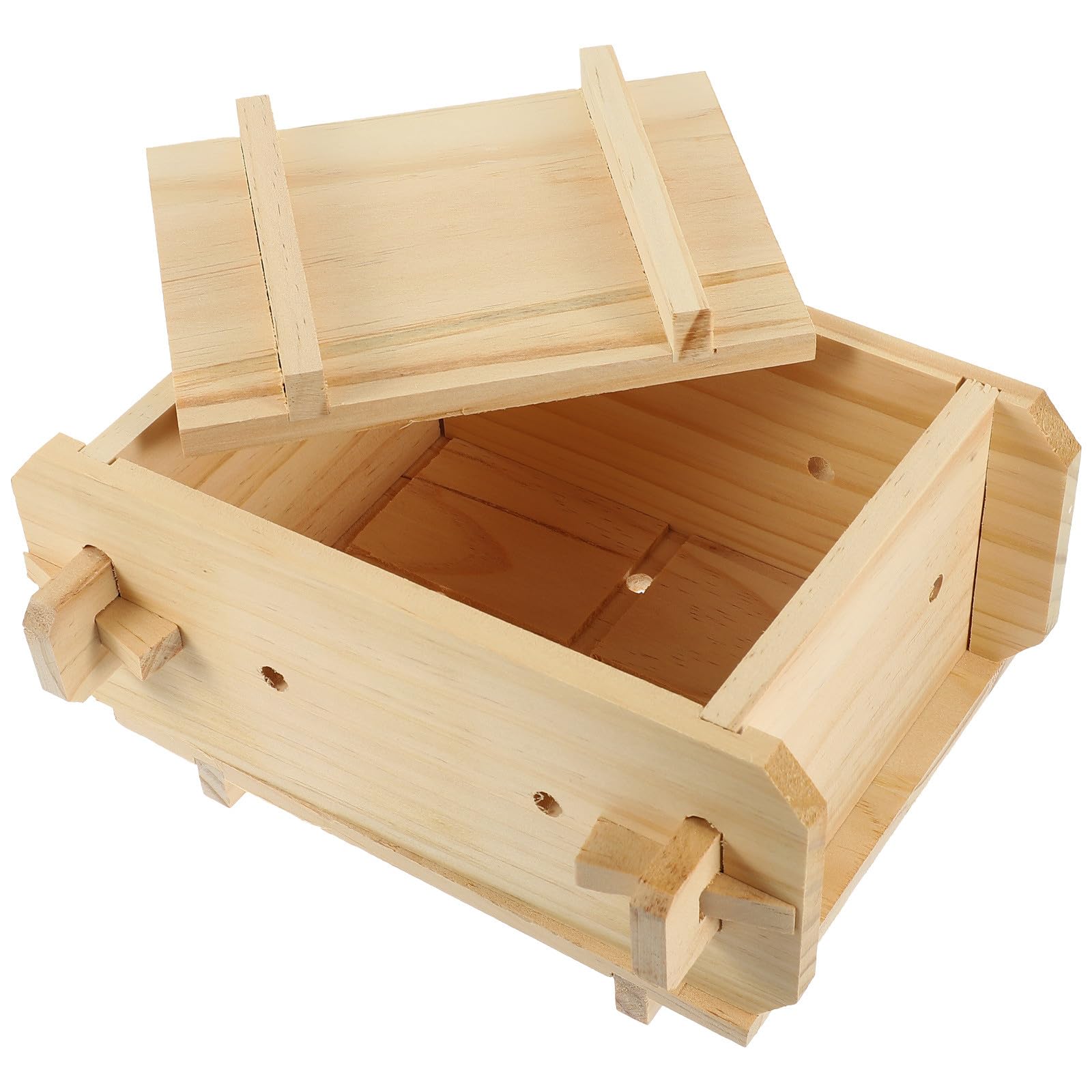 Moule à tofu en bois rigide pour éliminer l'eau facilement et réussir la texture