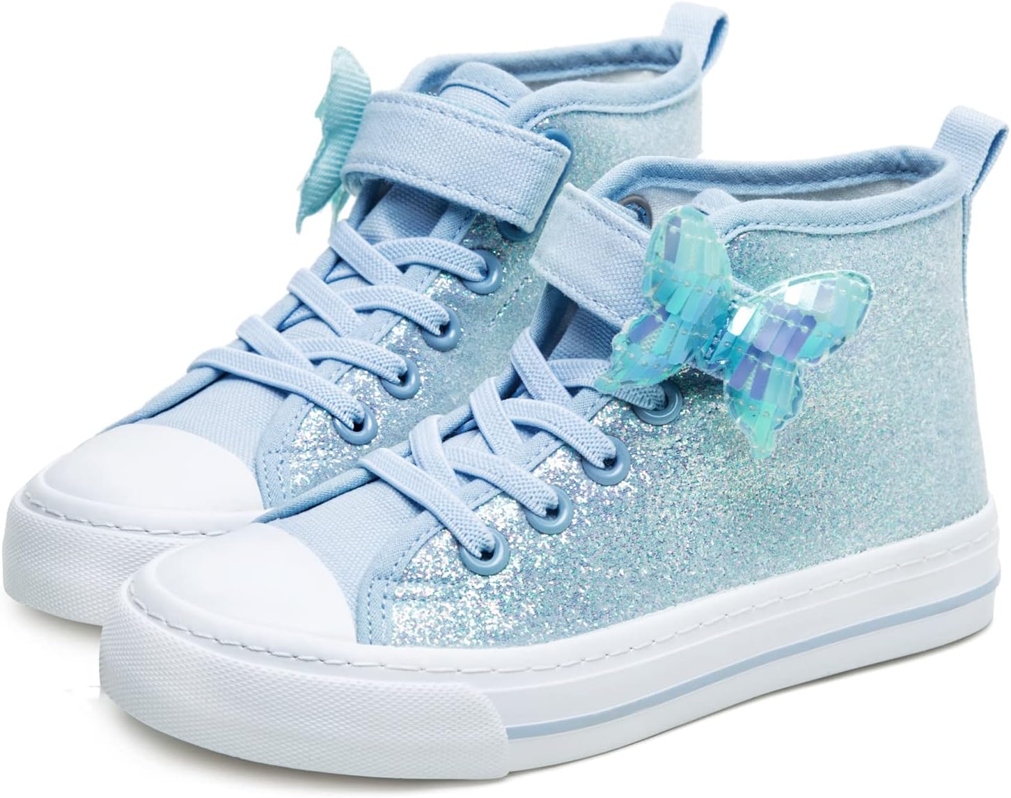 Toandon Kids Adorable Fashion High Top Casual Canvas Sneakers