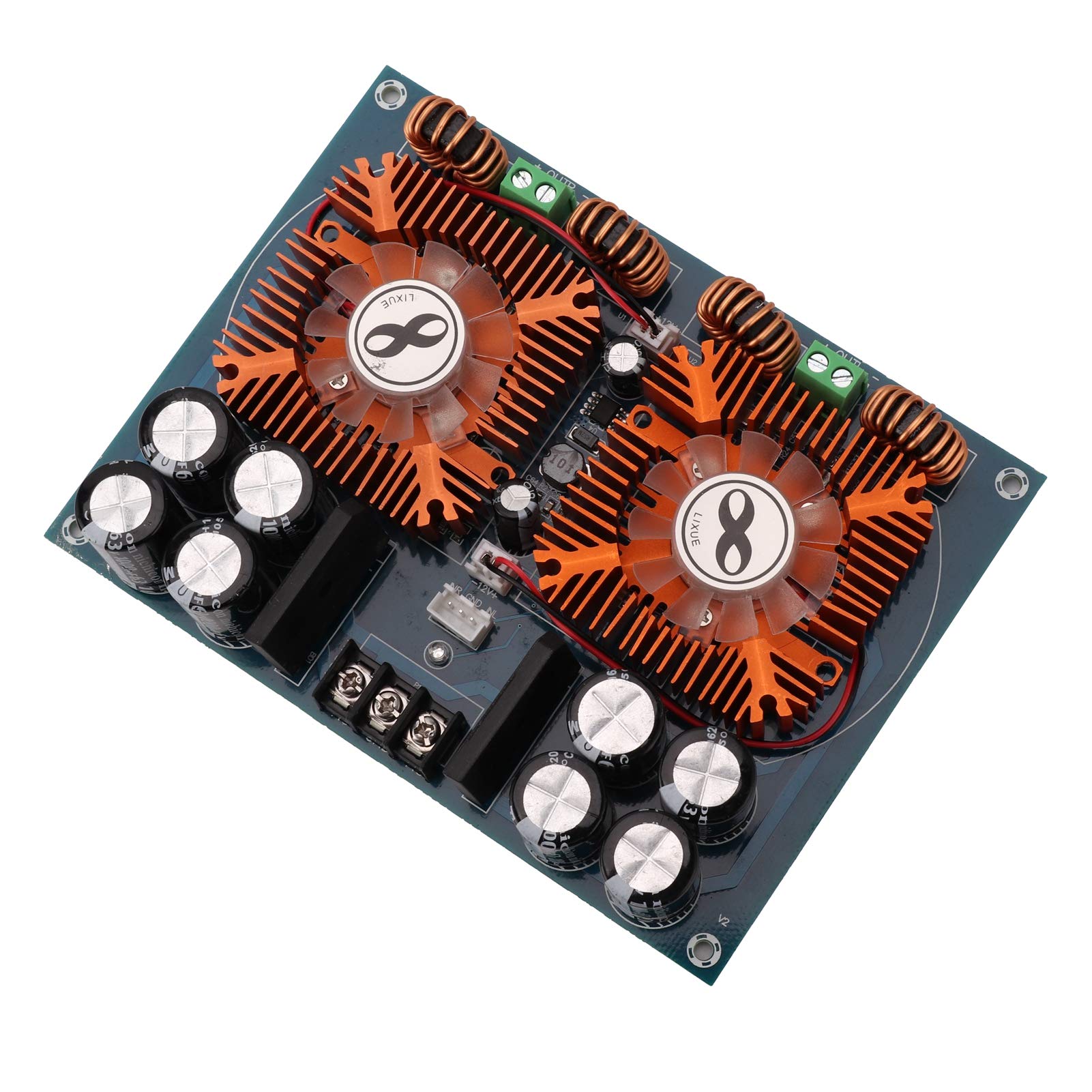 Hyuduo Płytka Wzmacniacza Mocy PCB Moduł Wzmacniacza Cyfrowego XH M254 2 Kanały 2 X 420 W AC24V Płyta Audio do Domowego Sprzętu Audio Naprawa i Aktualizacja Głośników