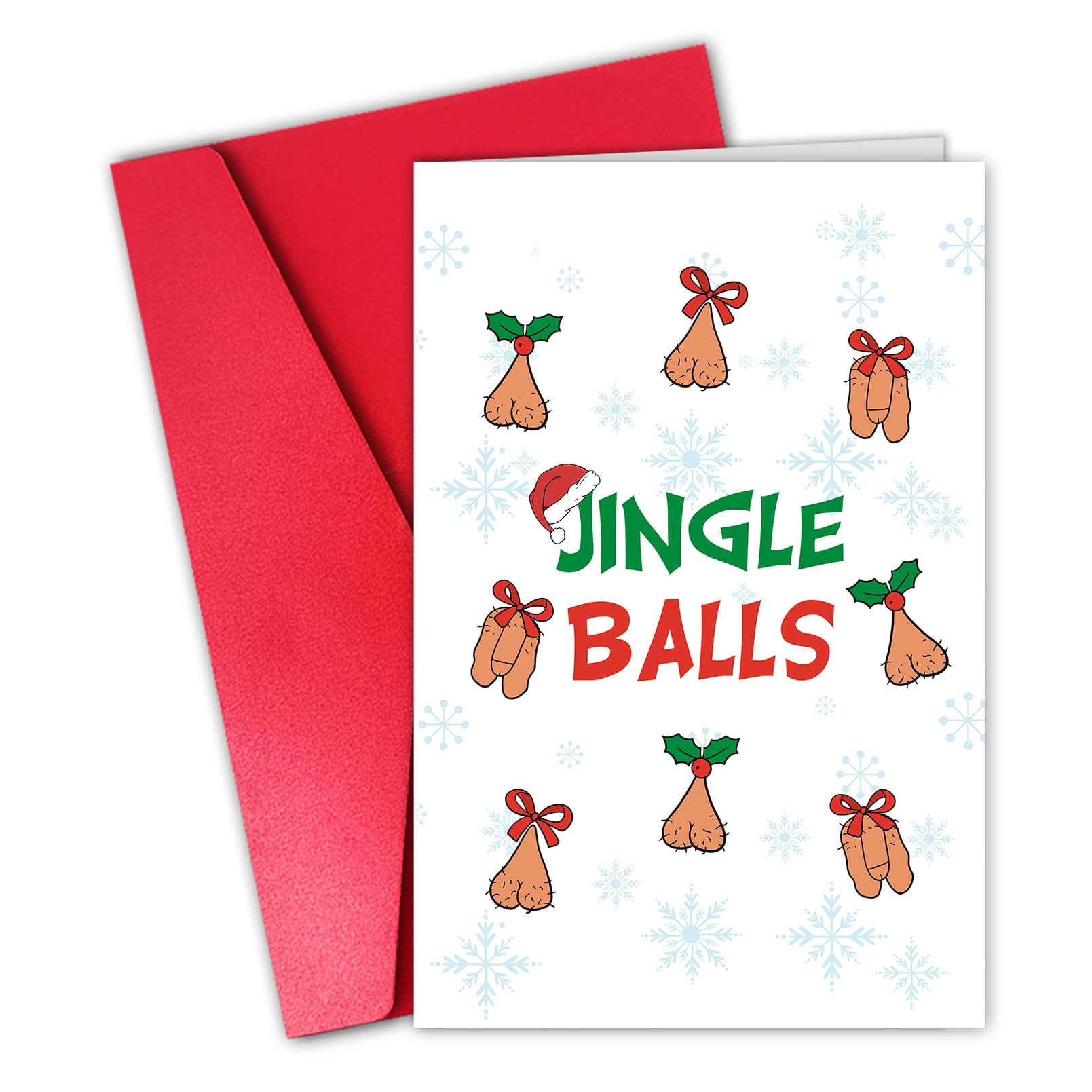 CSMOSJgreetingsDirty Christmas Card for Hubby Man, Cheeky Christmas Card from Girlfriend Honey, Funny ChristmasGift