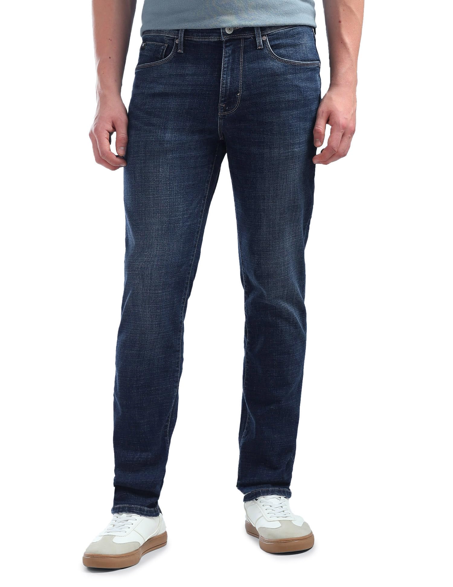 flying machine Men's Slim Straight Fit Jeans| Solid | Mid Rise | Stretchable | Jeans for Man-picture-17