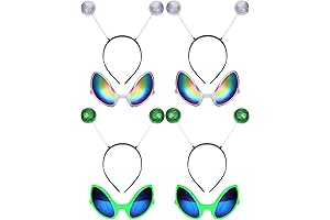 Groovy Extraterrestrial Eyewear and Headband Ensemble