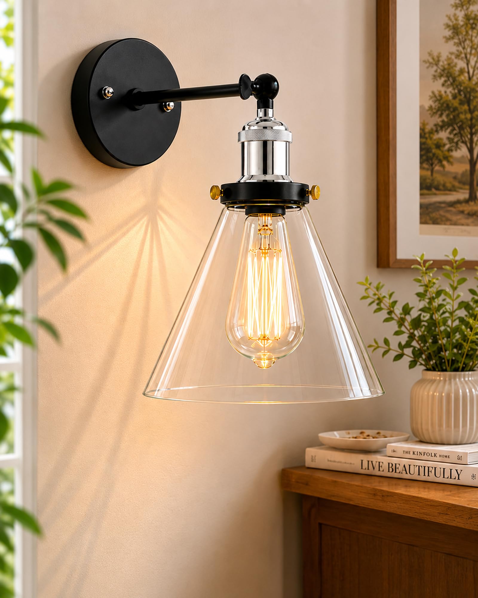 Homesake Edison Wall Lamp - Rose Gold Industrial -9