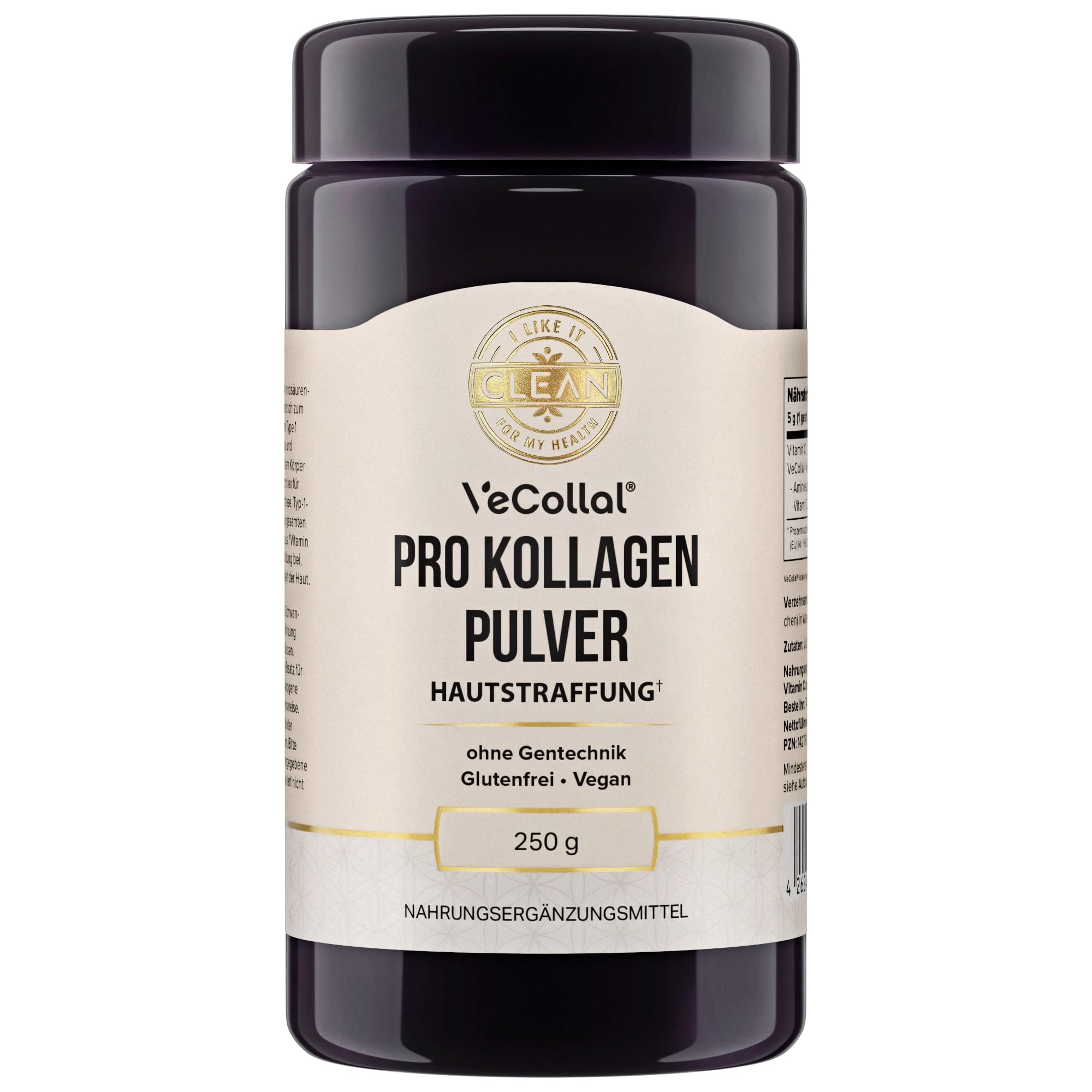 I LIKE IT CLEAN Pro Kollagen Pulver 250 g, vegan, klinisch geprüft