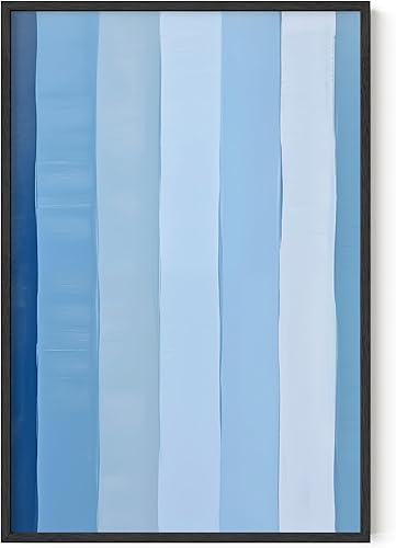 Miniatura 262 de HAUS AND HUES Arte abstracto moderno para pared, arte de sala de estar azul y verde, obra de arte moderna para paredes, imagen minimalista para sala