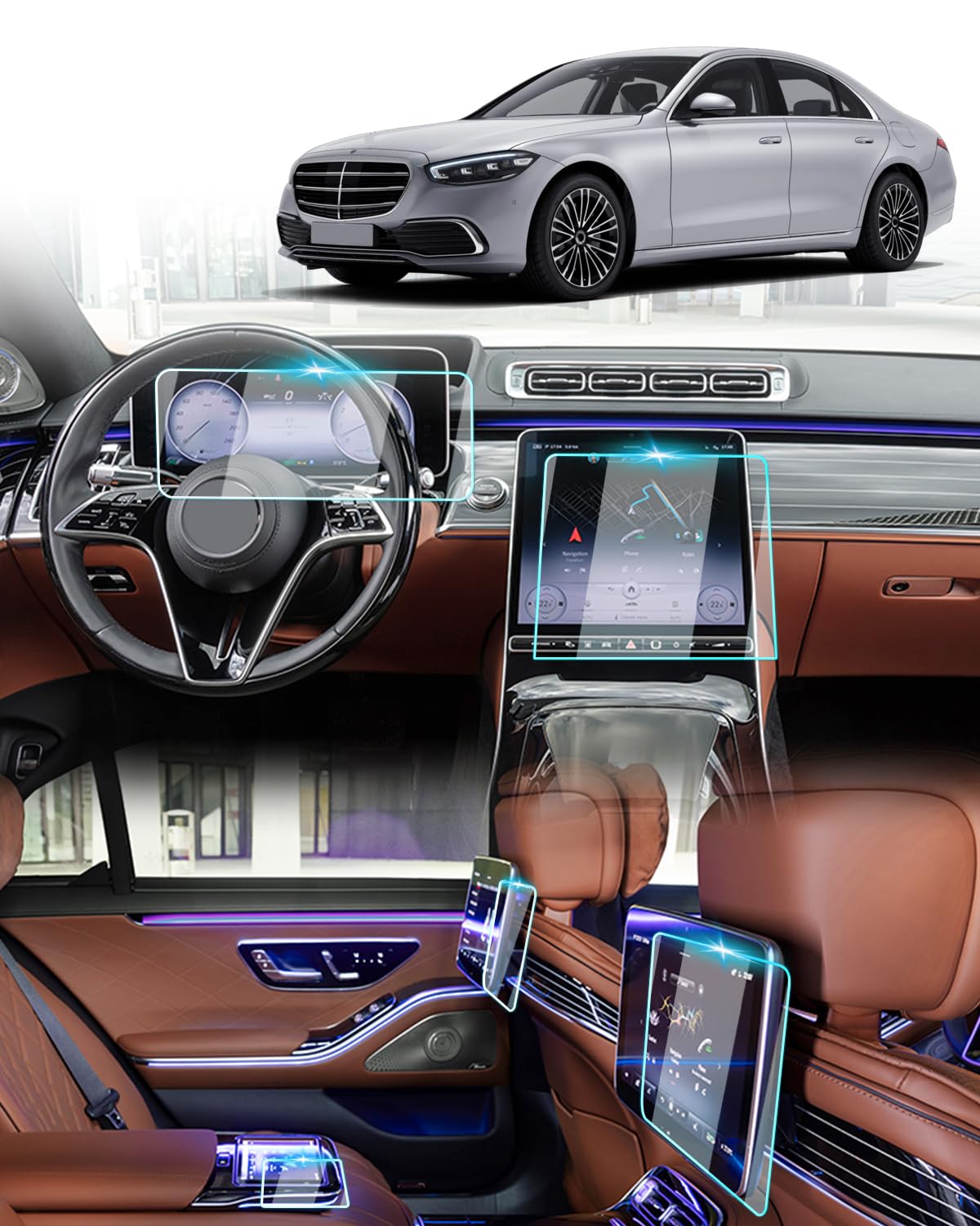 Pellicola PROTETTIVA PPF Fanali Mercedes A Classe W177- KIT Trasparente Pellicola PROTETTIVA PPF Fanali Mercedes A Classe W177- KIT Trasparente