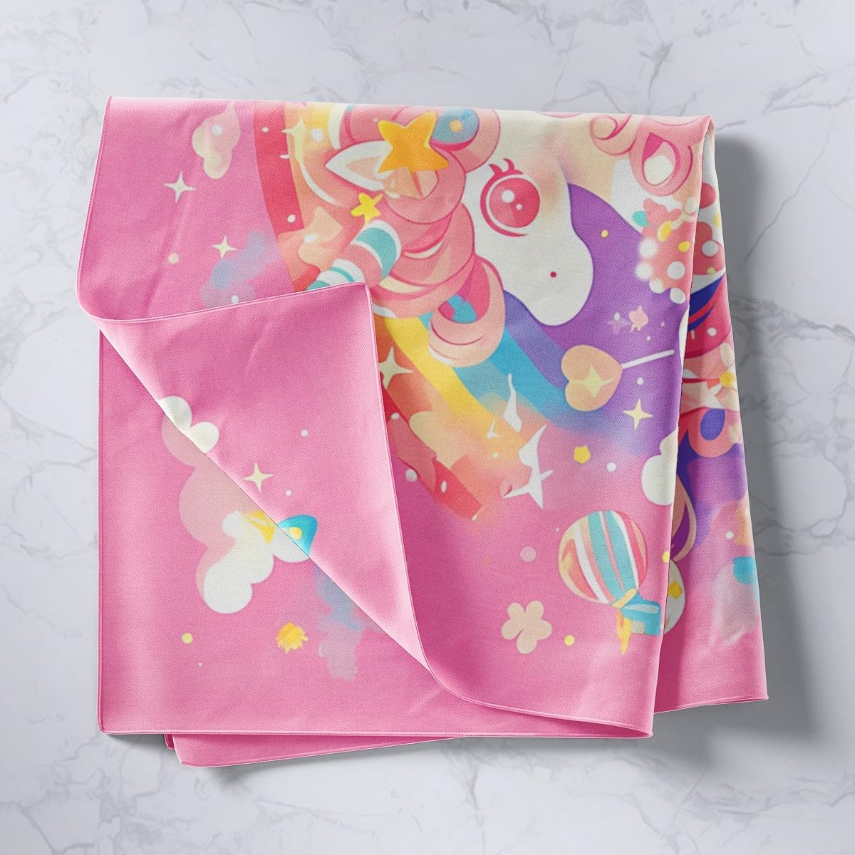 Feelyou Unicorn Wall Hanging 59"x59" for Girls Kids Boys Teens image 2
