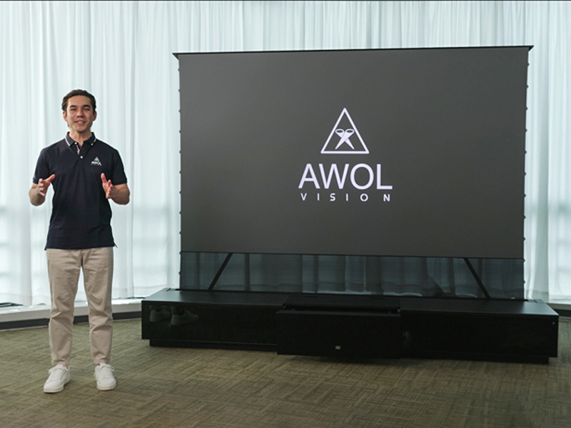 Amazon.com: AWOL VISION 100-inch Projector Screen Fixed Frame, 1.3