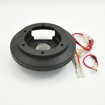 Steering Wheel Short Hub Adapter Billet Black Compatible with Audi A4 A6 A8 TT, VW Beetle Golf, Porsche 911 997