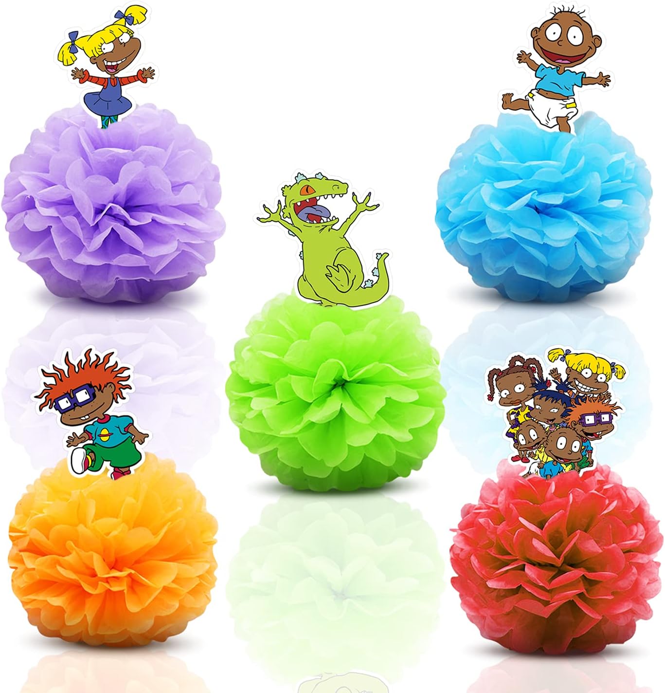 Valentina Buck 5 African American Rugrat Party Centerpieces