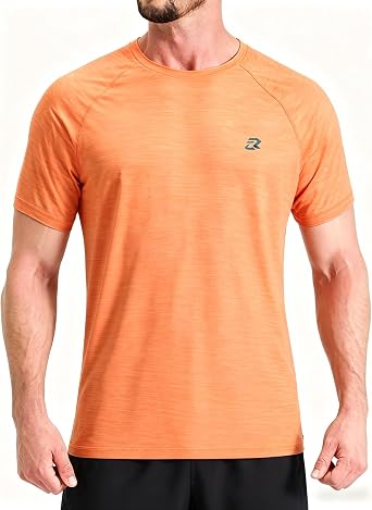 EZRUN Mens UPF 50+ Swim Shirt Quick Dry Rash Guard | UPF 50+ Gradient Shirt Blocks Harmful UV Rays. Quick-dry, Chafe-free Fabric is Perfect for Surfing, Gym & Beaches
