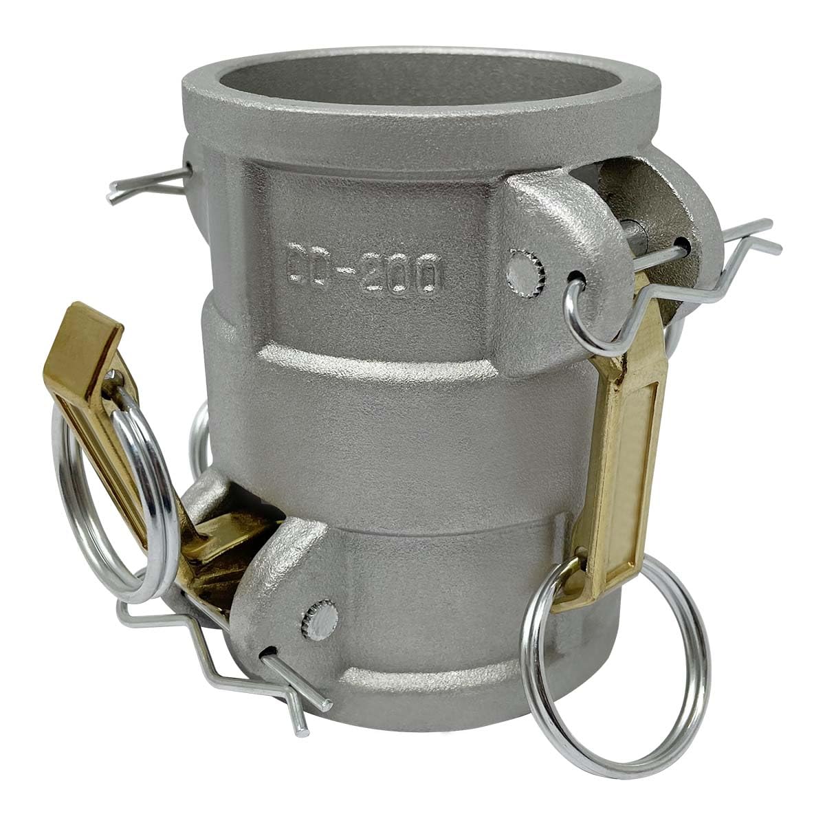 Gloxco Aluminum Type DD Cam and Groove Spool Coupler, 2" Female Camlock x 2" Female Camlock (CAM-20-DD-AL)