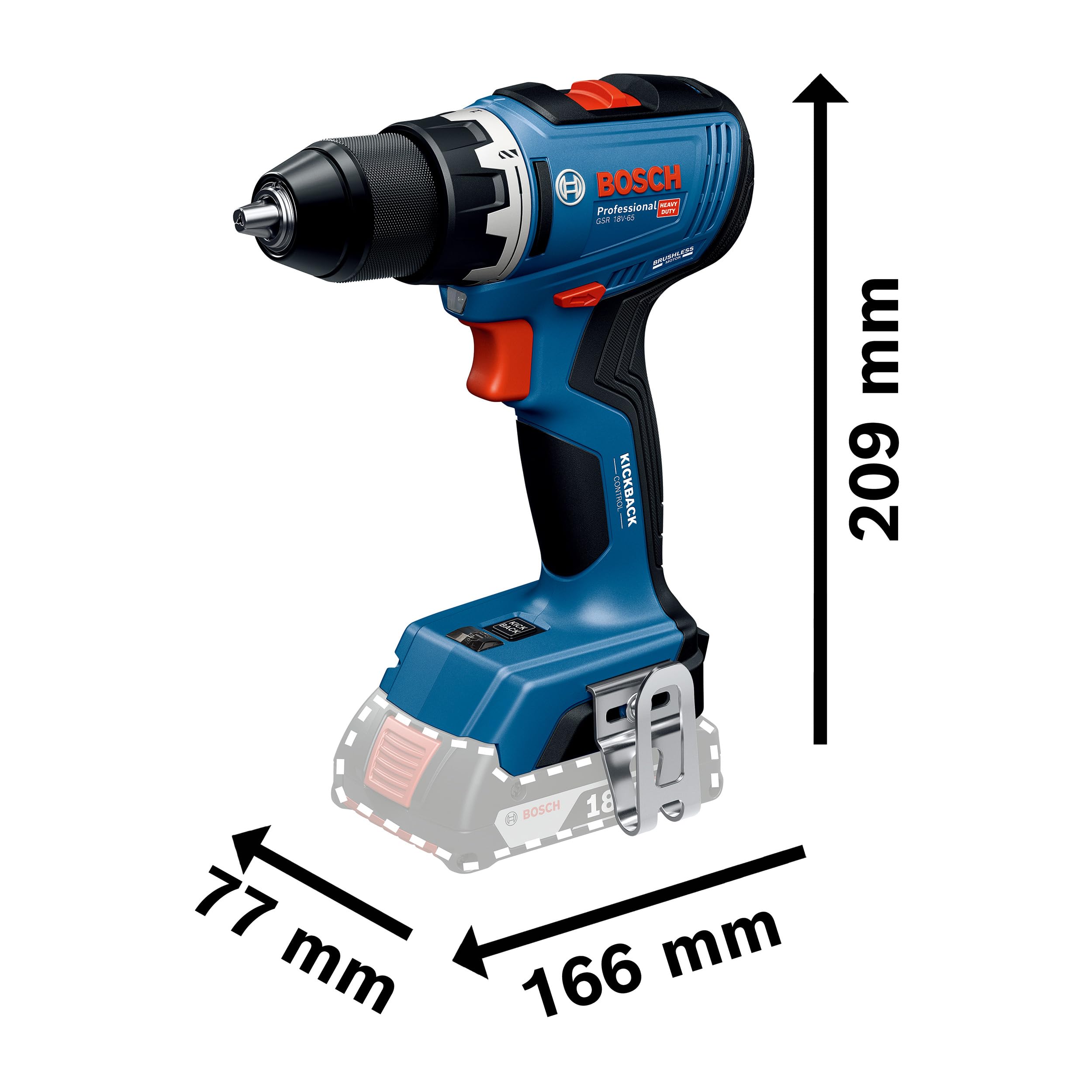 Bosch GSR 18V-65 GDX 18V-285 GBH 18V-26 GWS 18V-11 Kit combiné 18V 5.0Ah 5.5Ah L-BOXX 136