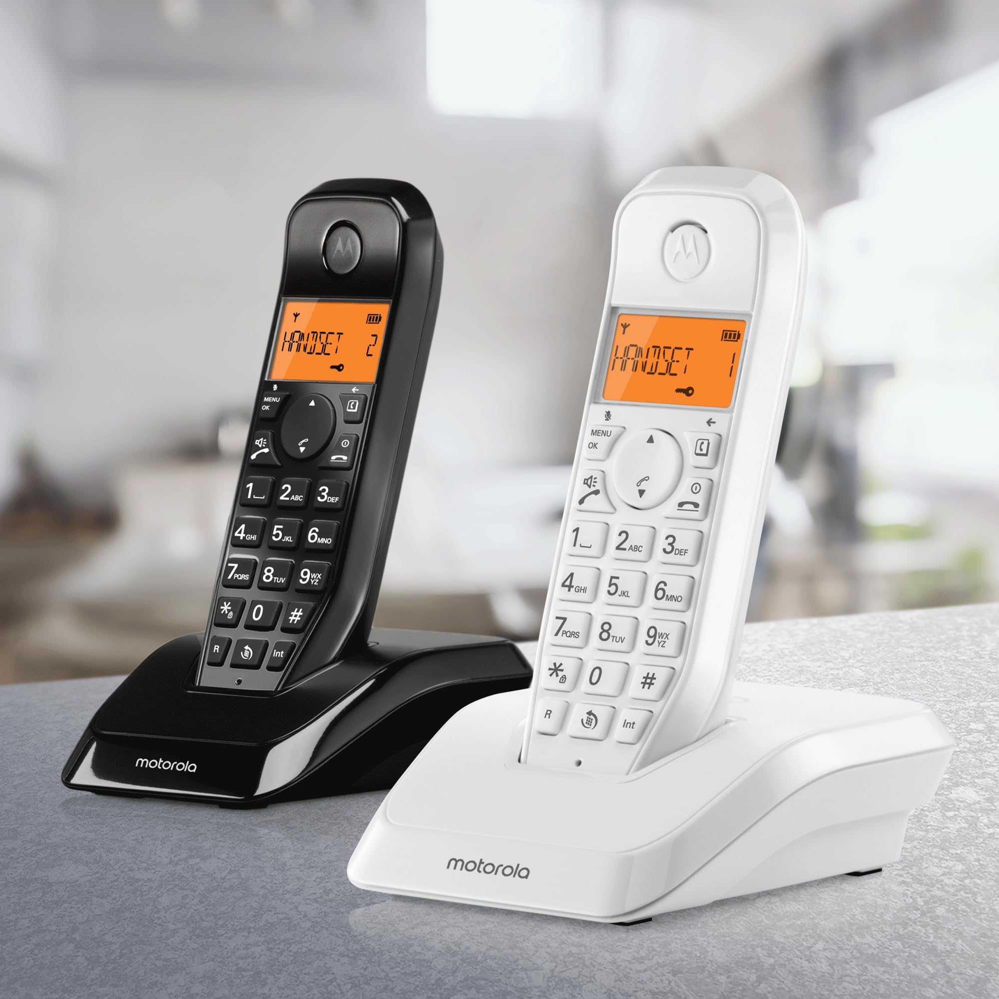 Telefono Inalambrico DECT Motorola S1202 Duo Startac Blanco y Negro