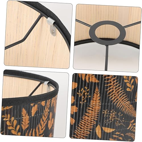 Miniatura 6 de DOITOOL Pantalla de lámpara de bambú Pattere lámpara de mesa cubierta para decoración del hogar pantallas de bambú para habitación estilo rústico