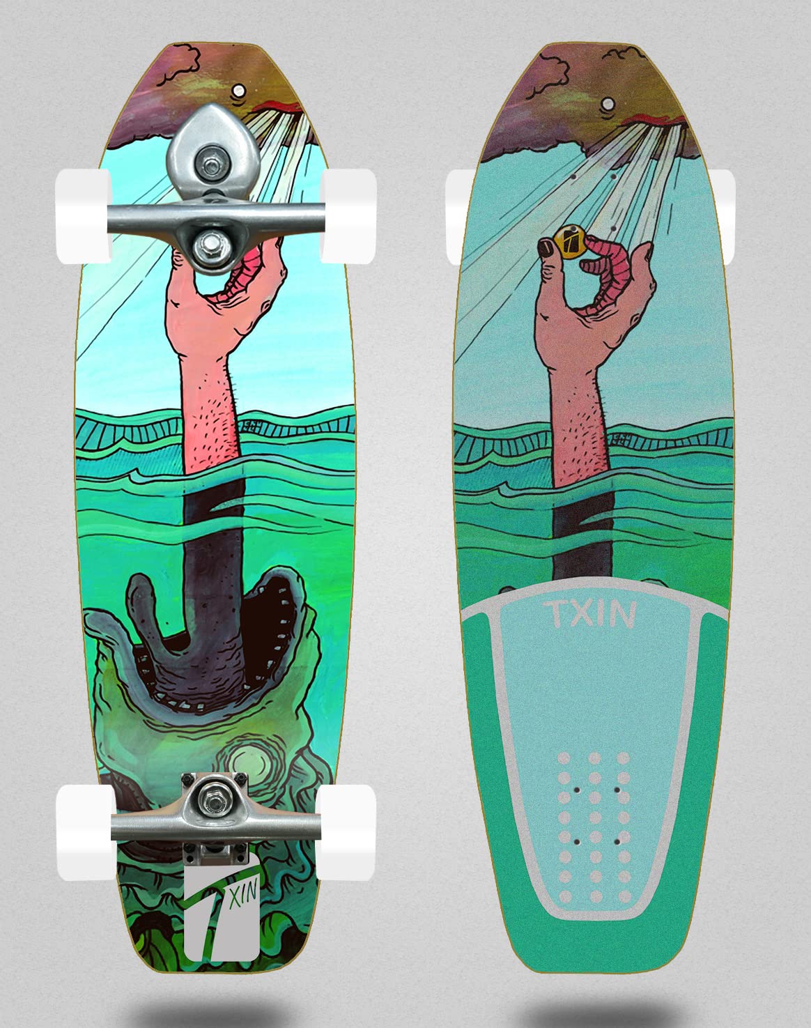 Txin Surfskate Complete with Buri Surf Skate Trucks - Treasure 31,5