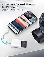 Vista 5 de Cámara Trail USB C Lector de tarjetas SD, ChiaoPio 2 en 1 USB-C a adaptador de tarjeta de memoria con SD MicroSD de doble ranura compatible