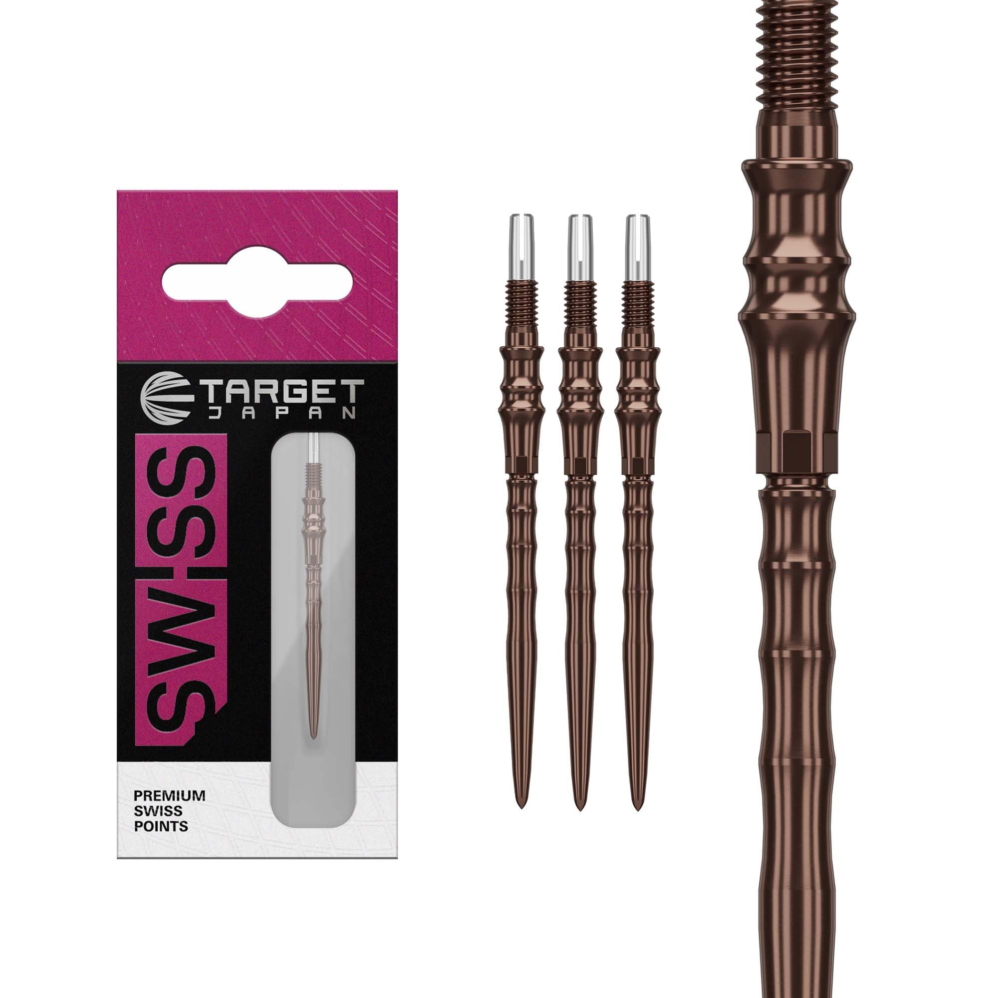 Target Japan Premium Swiss Points, 3 Pack Set of Tips 35MM – Silica | Change Dart Points, Spare Tips, Professional Darts Accessories