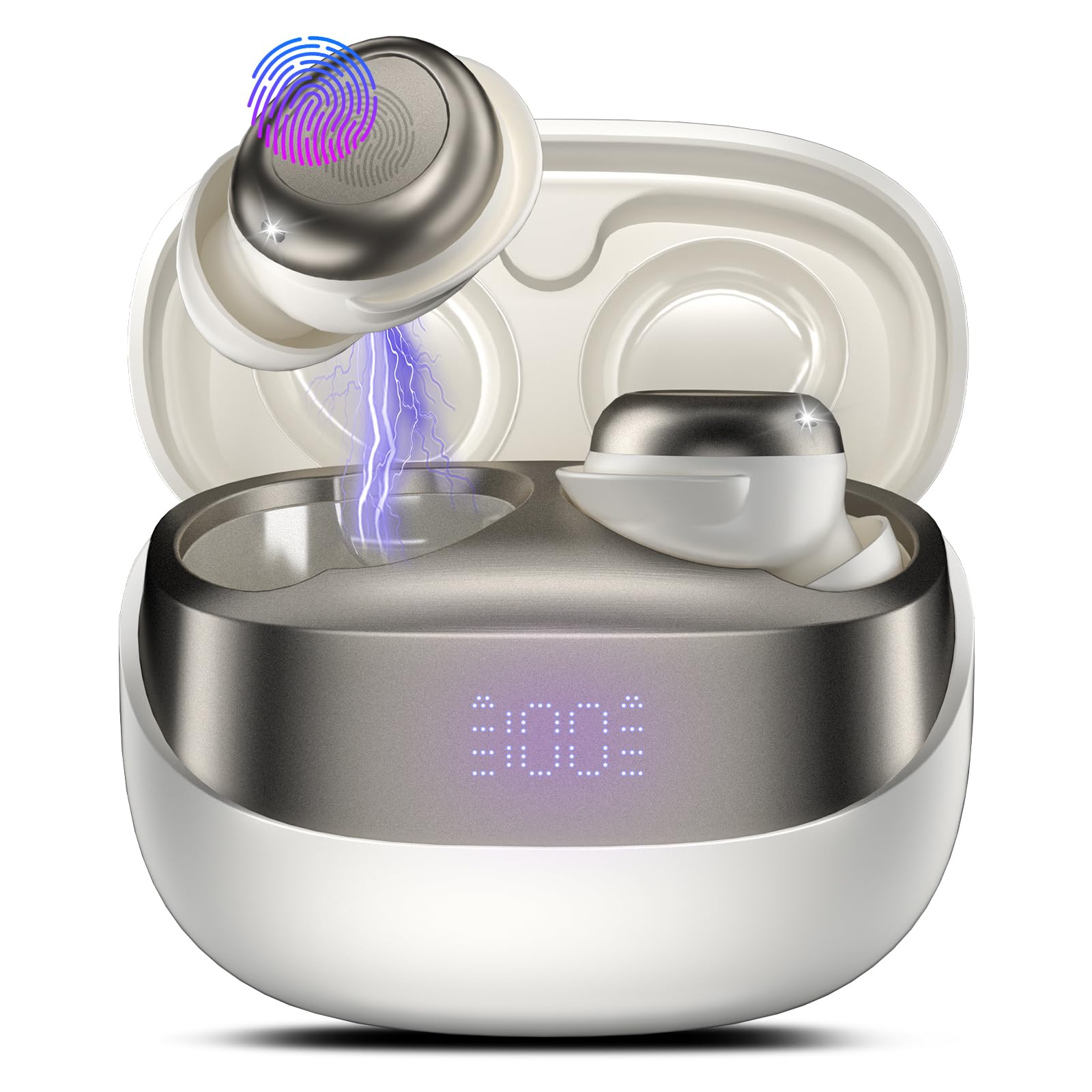 Sleep Earbuds Bluetooth 5 4 in Ear Light-Weight Headphones Mini Sleep Headphones Small Design for Side Sleepers 47H