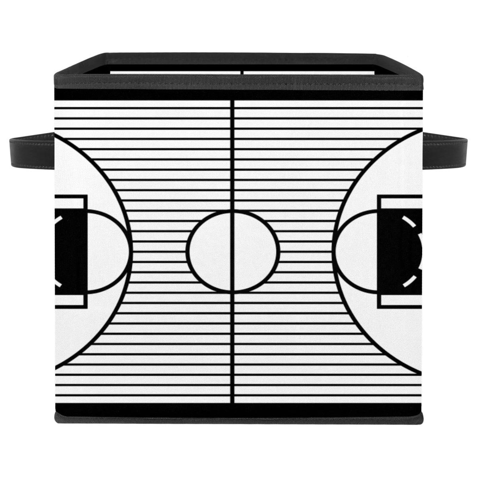 Boîte de rangement pliable cube noir et blanc pour jouets vêtements et livres