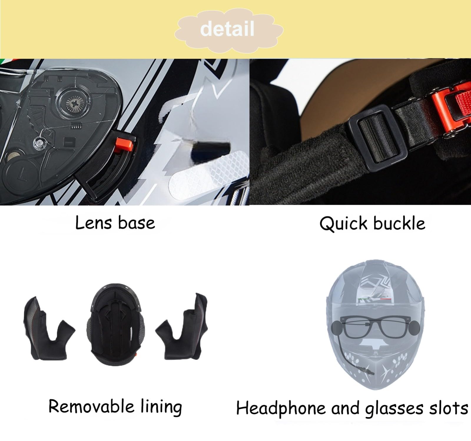 Kask motocyklowy z Bluetooth, kask motocyklowy do jazdy w mieście, kask integralny dla dorosłych mężczyzn i kobiet