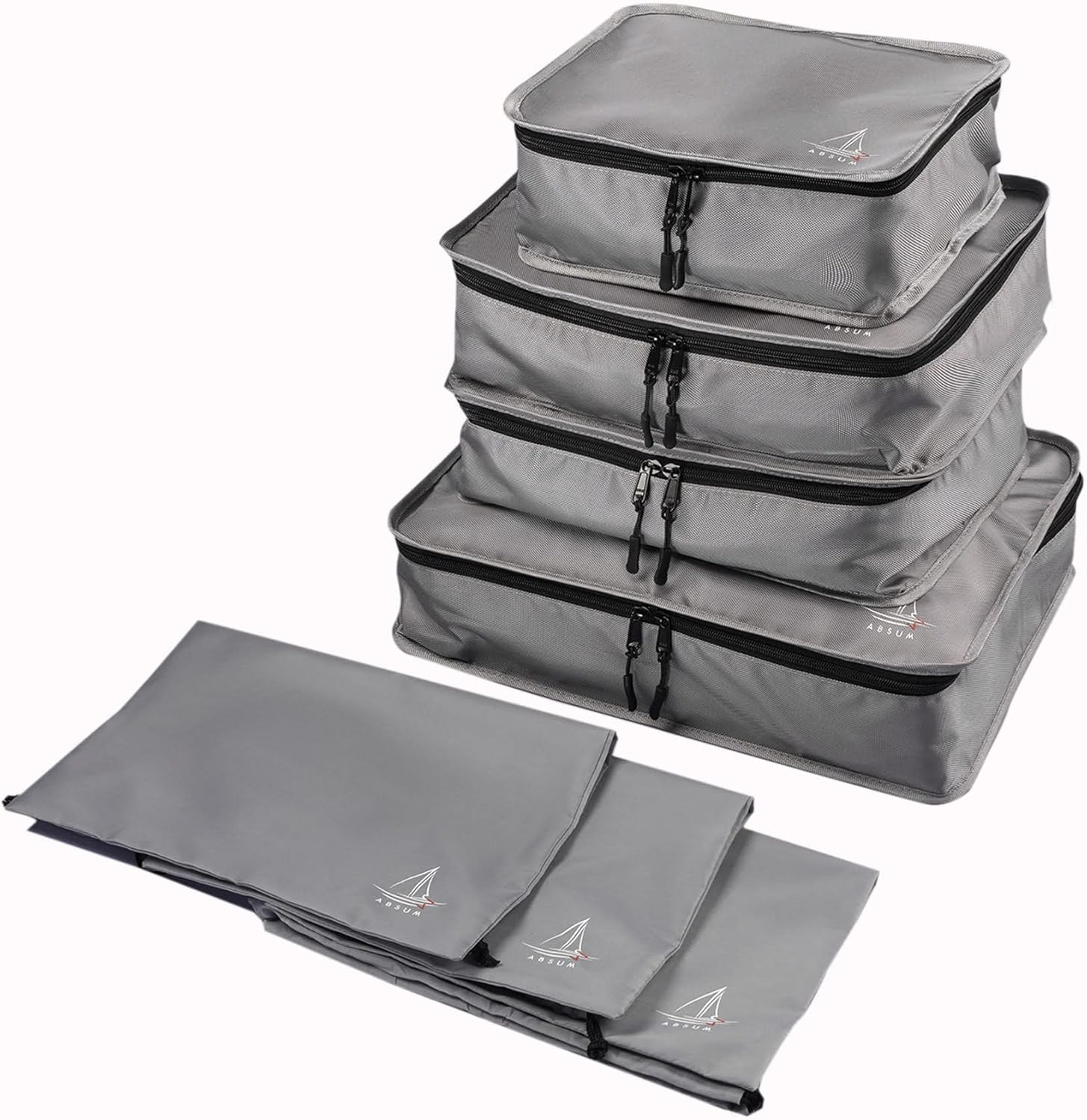 ABSUM Packing Cubes for Suitcases 7Set Sturdy Suitcase Organiser Bags