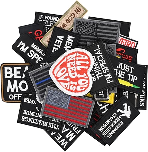Miniatura 1 de 20 parches de bandera divertidos al azar, juego de parches militares para gorras tácticas, bolsos, mochilas, chaleco táctico, uniformes militares