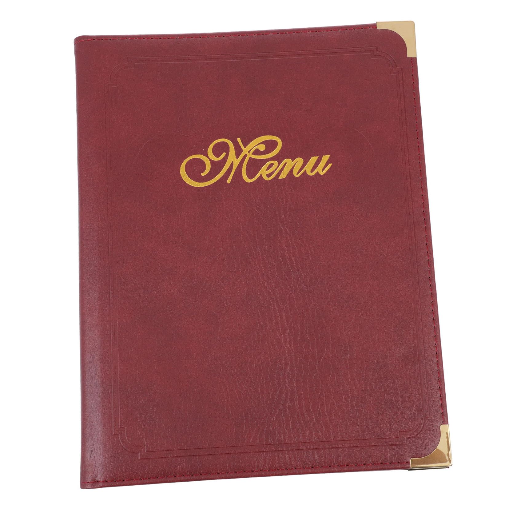 Carpeta de Menú para Restaurante Diseño Deslizante en Página Interior, Material Pu y Esquinas Redondeadas, Uso Fácil para Barra y Mostrador