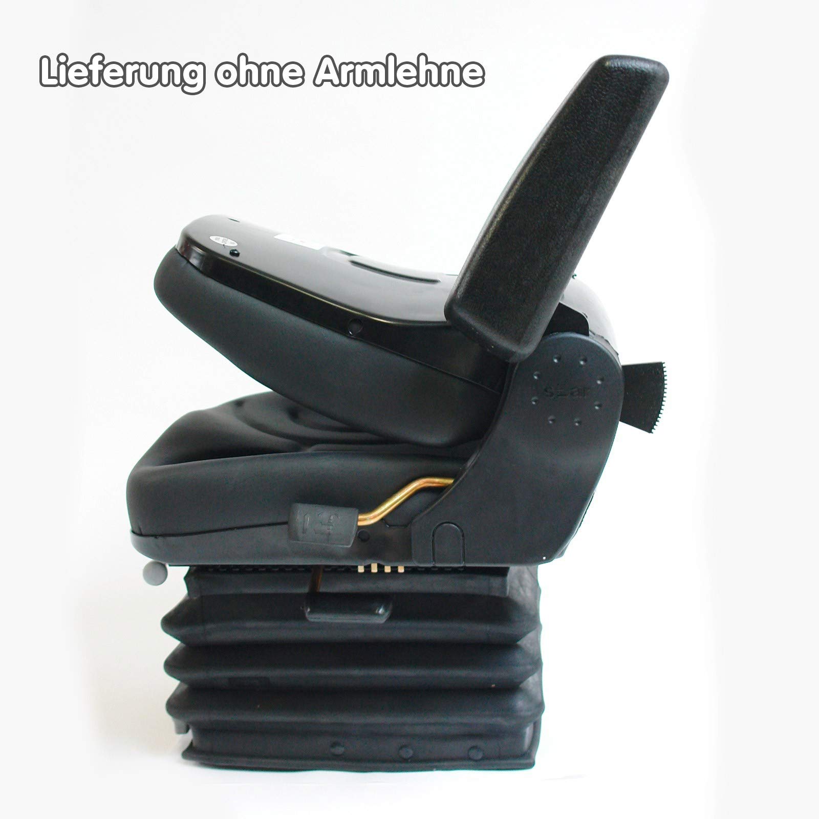 DEMA Universal Traktorsitz Starplus TV1, luftgefederter Komfort Schleppersitz für Traktor, Stapler und Schlepper, universell passend, gepolstert