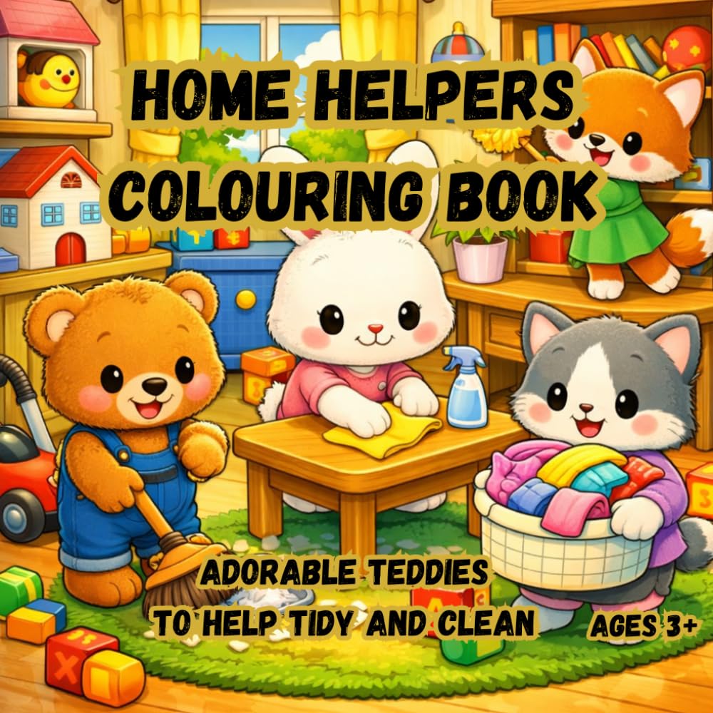 Home Helpers Colouring Book (Whimsy Realm Books)