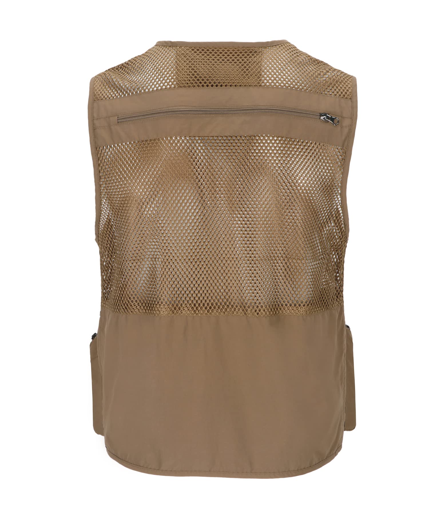 Homme Gilet de Pêche Sans Manches Veste avec Multi-Poches Gilets de Loisirs en Maille Léger Respirant à Séchage Rapide Gilet de Plein air Veste de Sport de Photographie