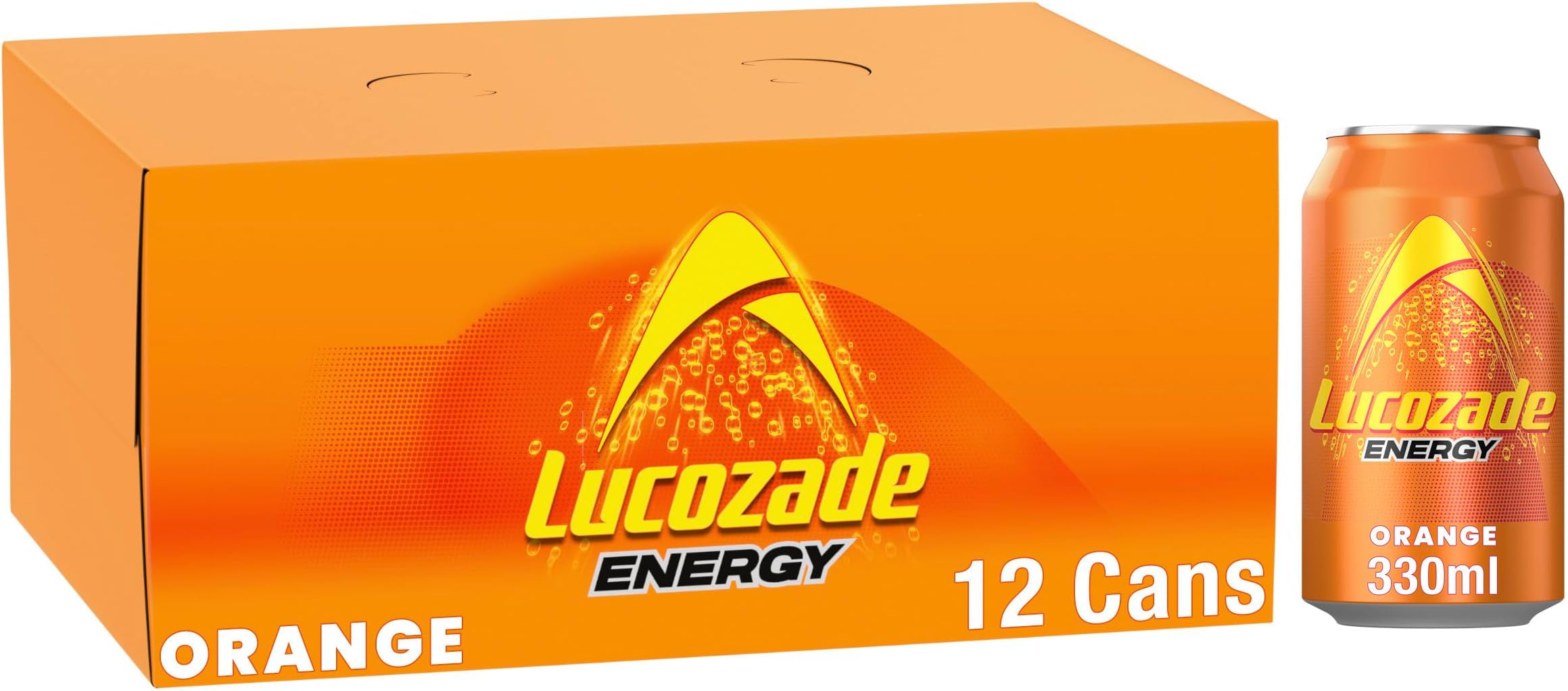 Lucozade Energy Drink Orange 12x330ml