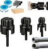 3Pcs Pipe Thread Cutting Tool, Integrated Internal & External Plastic PVC Pipe Threading Tool Kit, Electric Drill Compatible Pipe Tapping Kit, Pipe Tread Cutting Tool (1/2