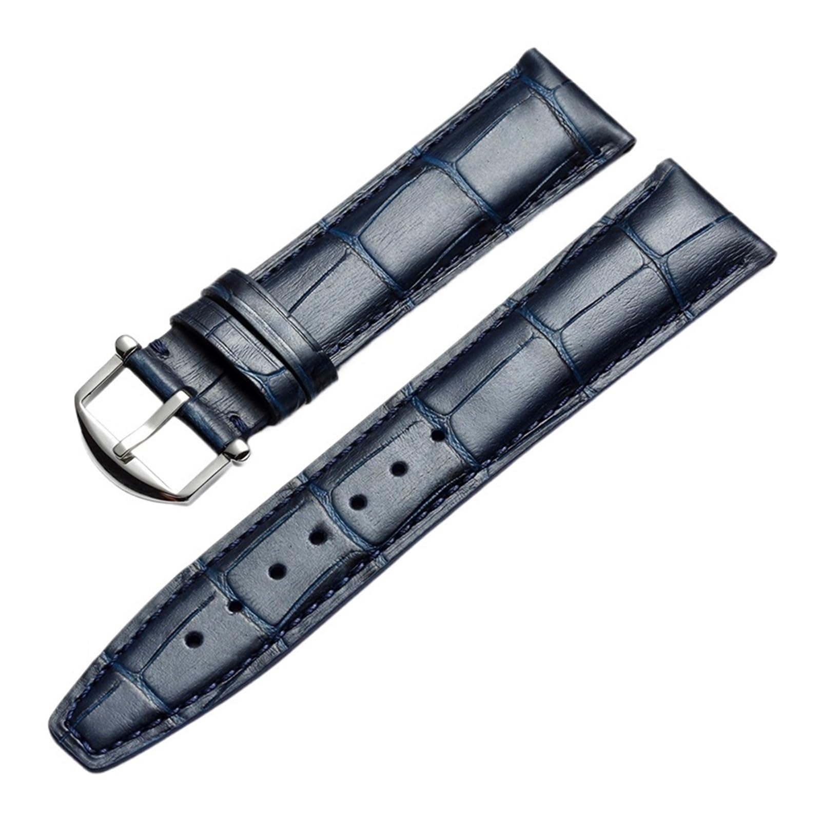 FYYFS Pasek zastępczy ze skóry bydlęcej 20 mm 21 mm 22 mm 316L klamra ze stali nierdzewnej pasek z prawdziwej skóry