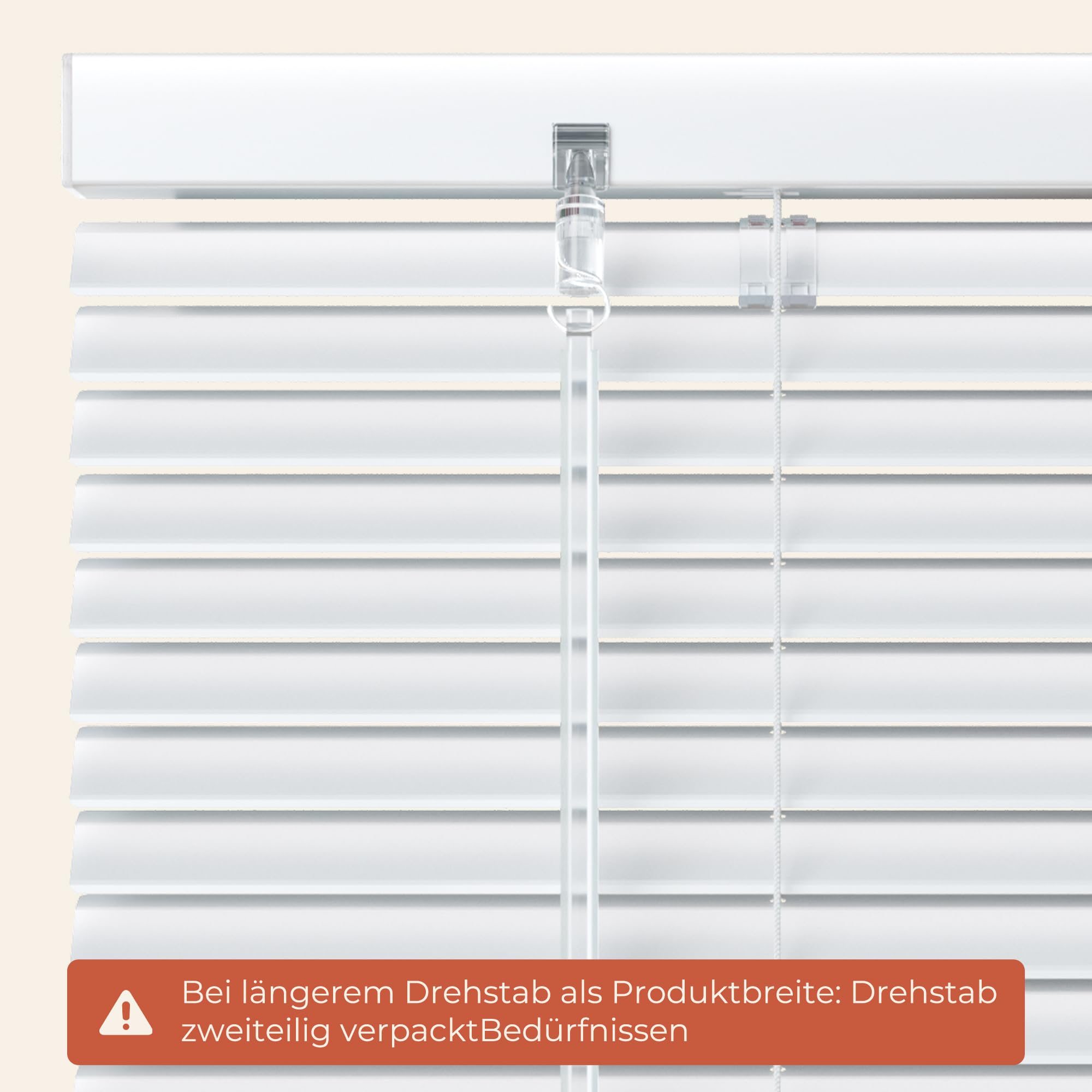 HOMEDEMO Alu Jalousien Fenster ohne Bohren L-Lamellen, 150x175cm, weiß | Aluminium Jalousien für Fenster Innen,Lichtschutz Blendschutz Sonnenschutz, Klemmfix Halterung, Fenster Jalousien Innen