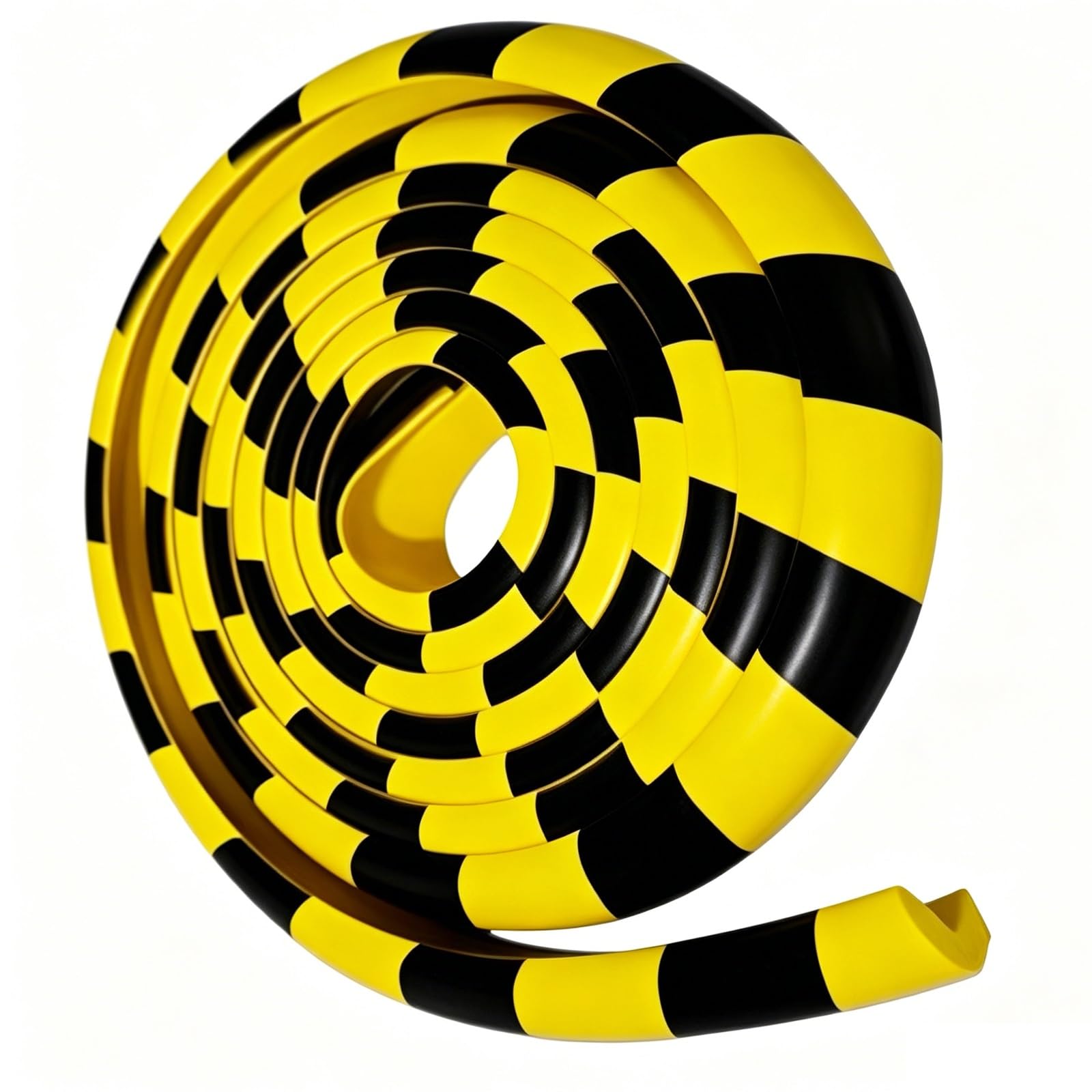 Industrial L Corner Protectors, 9.8ft/16.4ft, Self Adhesive NBR Wall Corner Guard, Yellow Black, for Parking Lot, Warehouse, Workshop(3m/9.8ft)