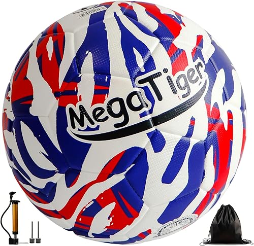 Miniatura 9 de Balón de fútbol Graffiti tamaño 5, piel sintética impermeable, pelota oficial de partido, con bomba y agujas blanco y rojo,Negro graffiti,rojo