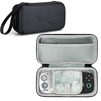Travel Carrying Case for Retroid Pocket 6/Retroid Pocket 5/Retroid Pocket G2 Handheld Gaming Console, Hard EVA Protective Case Carrying Storage Bag Shockproof Portable Organizer