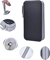 Vista 3 de UENTIP Funda para CD, capacidad para 96 CD, de plástico duro, cartera protectora para CD/DVD, para coche, hogar, viajes (96, negro)