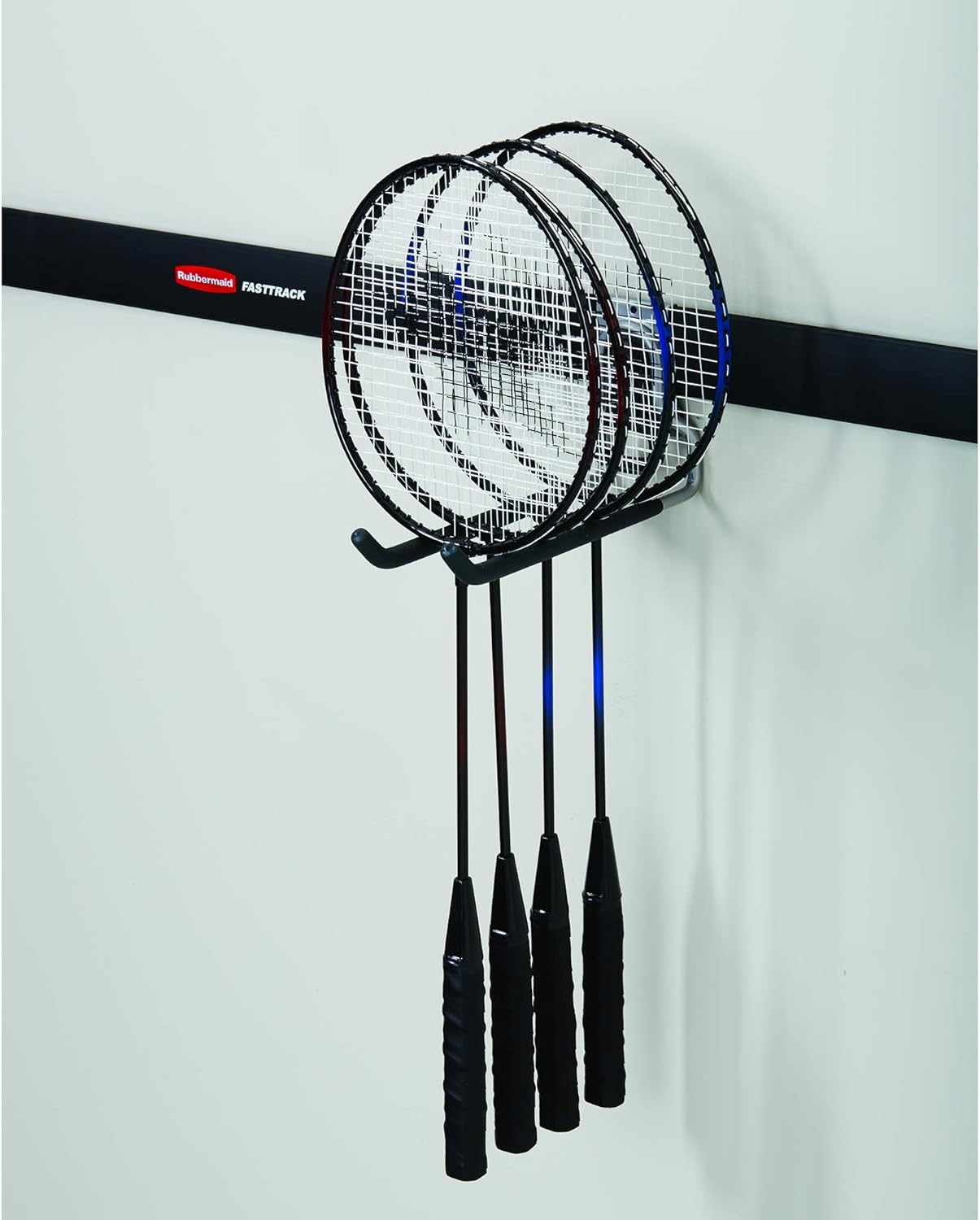 Rubbermaid Fasttrack Wall Mounted Garage Storage Utility Multi Hook for Tools, Chairs, Hose, Equipment, and Other Items, Supports 50 Lbs Each (8 Pack) - Image 4