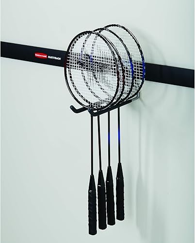 Miniatura 4 de Rubbermaid Fast Track - Gancho múltiple para almacenamiento de garaje montado en la pared (paquete de 2)