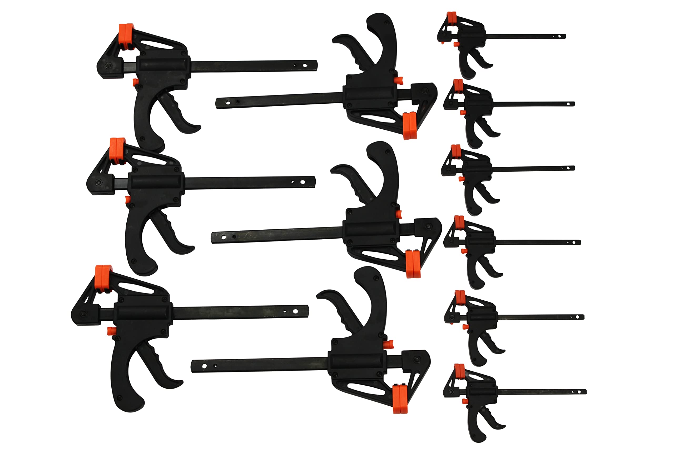 12 x Einhandzwinge 100x40 + 150x60 Klemmzwinge Schnellspannzwinge Schraubzwinge